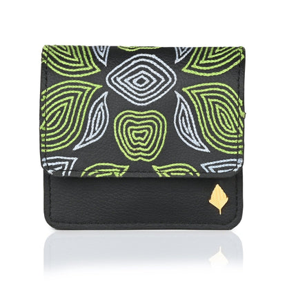 Lana - Cactus Leather Cardholder (Black) – Card Sleeves on Brown Living™. SKU: CHGH8009. Img 4.