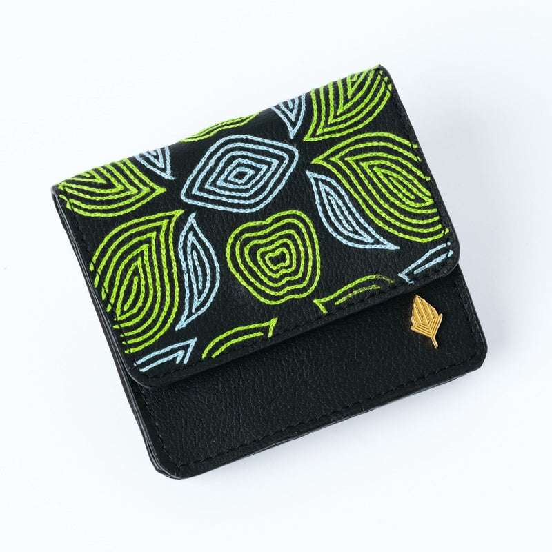 Lana - Cactus Leather Cardholder (Black) | Verified Sustainable by Brown Living™