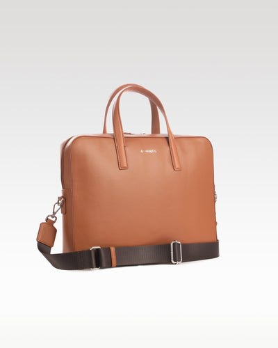 Laptop & Office Transit Briefcase Bag – Bags on Brown Living™. SKU: BL-LPB-BRN-001. Img 9.