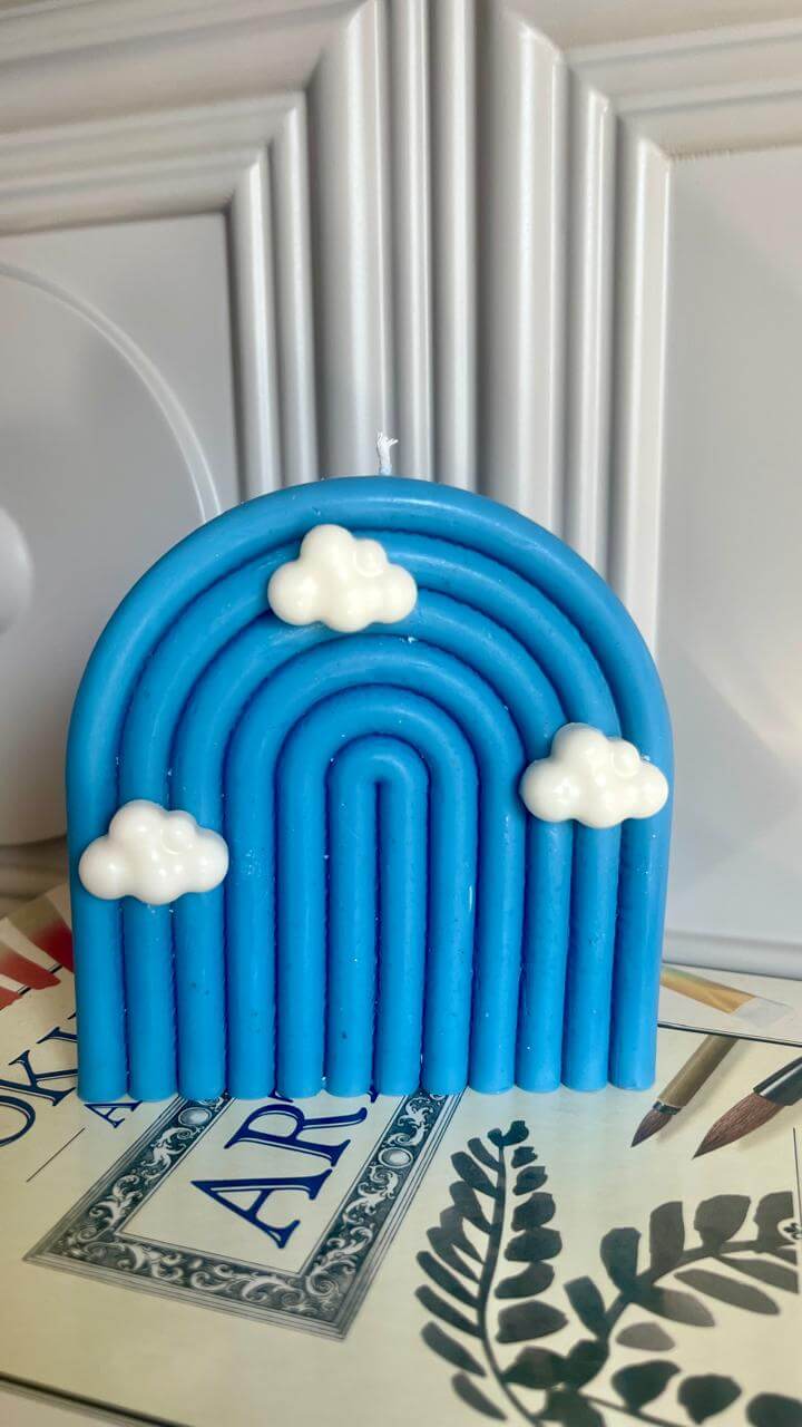 Large Arch Candle | Handcrafted Aesthetic Soy Wax Candle – Candles & Fragrances on Brown Living™. SKU: LUSH_0025. Img 2.