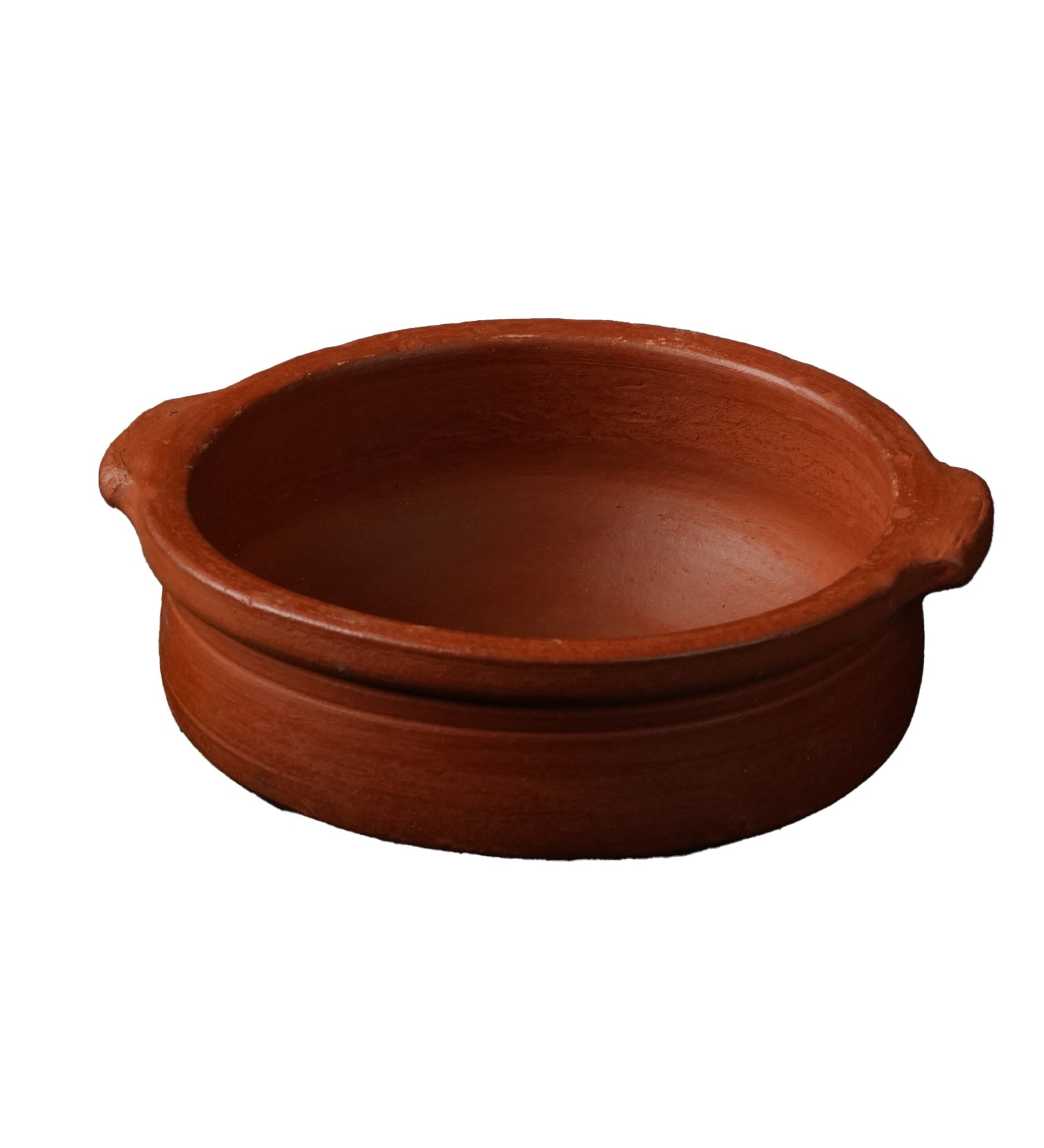Large Red Clay Curry Pot – Handmade Earthen Cookware – Cookware on Brown Living™. SKU: CW9. Img 2.