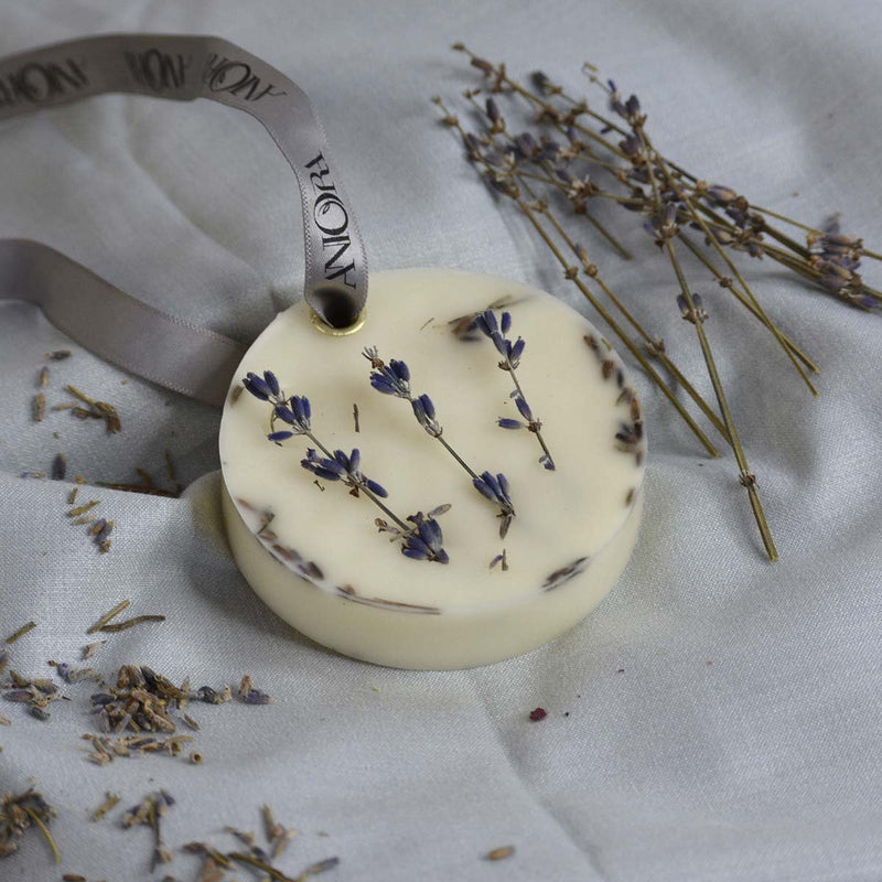 Lavender Big Round Sachet | Verified Sustainable Wax Sachets & Fragrance on Brown Living™