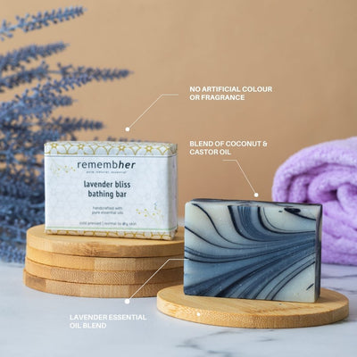 Lavender Bliss Bar Soap for Dry & Sensitive – Body Soap on Brown Living™. SKU: LAVBB001. Img 3.
