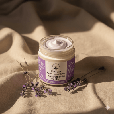 Lavender Body Butter Deep Nourishing Hydrating Skin Cream 120 gm – Body Butter on Brown Living™. SKU: LAVBTR. Img 4.