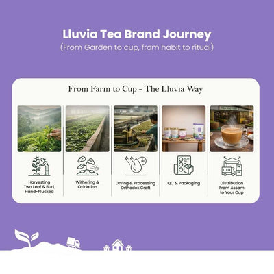 Lavender Dream Green Tea – Relaxation & Stress Relief – 50g – Tea on Brown Living™. SKU: HRTin50New. Img 7.