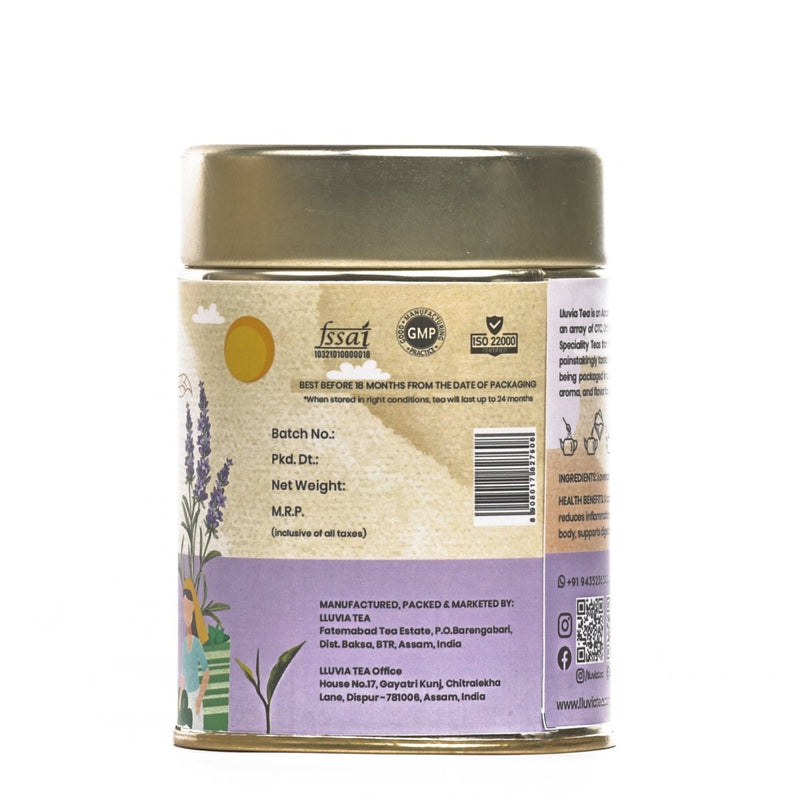 Lavender Dream Tea |Relaxation and Stress Relief - 50g | Verified Sustainable by Brown Living™