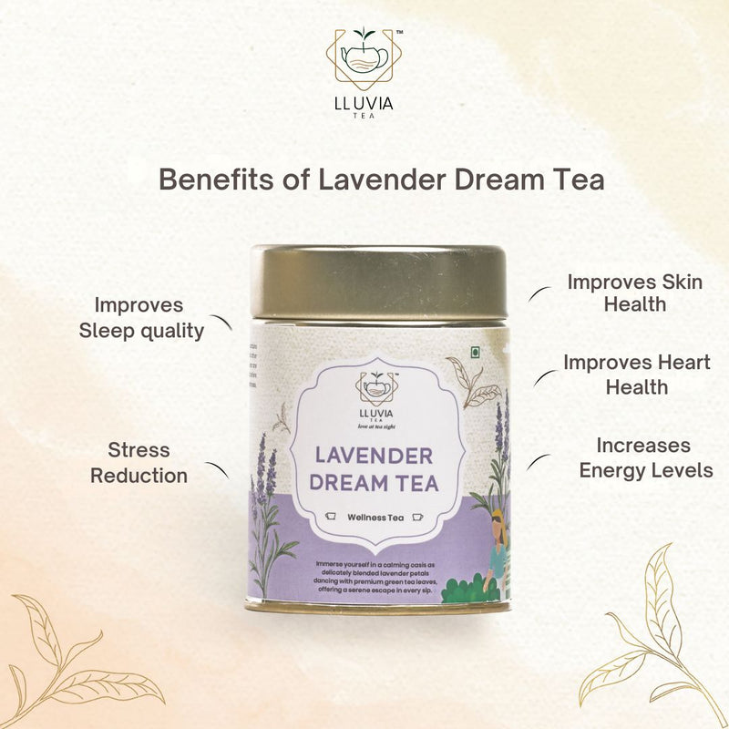 Lavender Dream Tea |Relaxation and Stress Relief - 50g | Verified Sustainable by Brown Living™