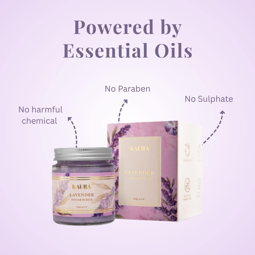 Lavender Exfoliating Pack of 2 (Whipped Soap + Scrub) for Relaxed Skin – Body Scrub by Kaura available on Brown Living™. . SKU: BL - KI - 068. Img 6.