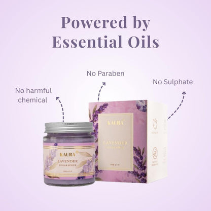 Lavender Exfoliating Pack of 2 (Whipped Soap + Scrub) for Relaxed Skin – Body Scrub by Kaura available on Brown Living™. . SKU: BL - KI - 068. Img 6.