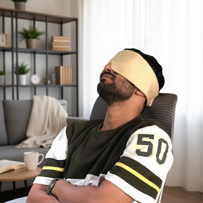 Lavender Eye Pillow - Premium Design – Eye Pillow on Brown Living™. SKU: SPEPLND01. Img 10.