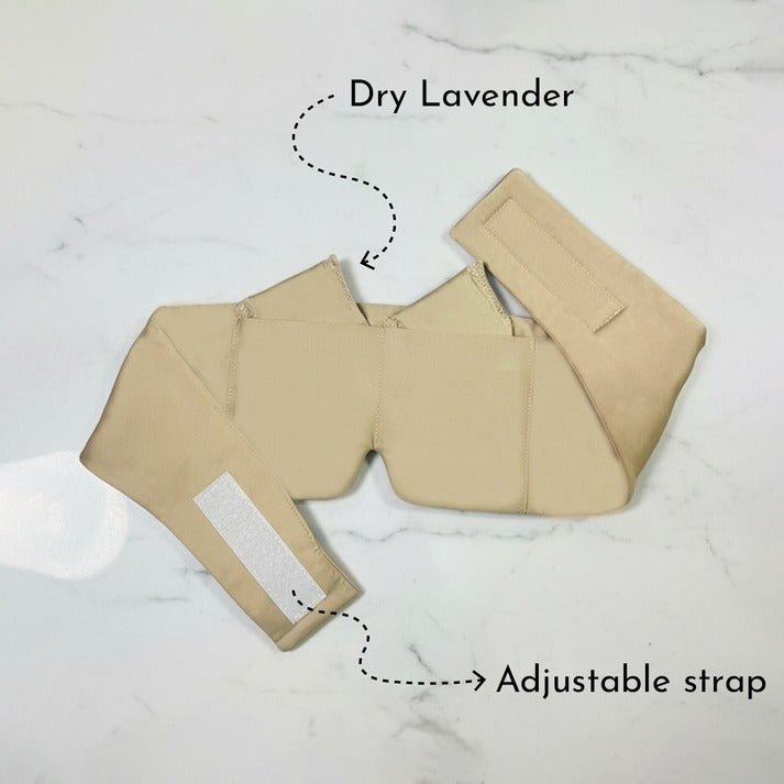 Lavender Eye Pillow - Premium Design – Eye Pillow on Brown Living™. SKU: SPEPLND01. Img 2.