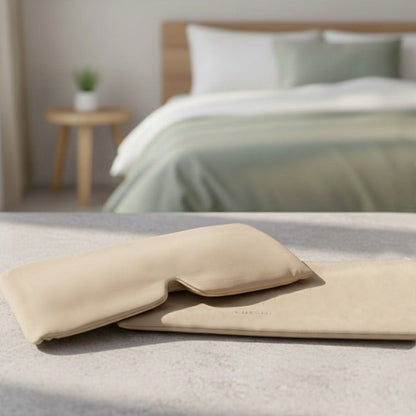 Lavender Eye Pillow - Premium Design – Eye Pillow on Brown Living™. SKU: SPEPLND01. Img 3.