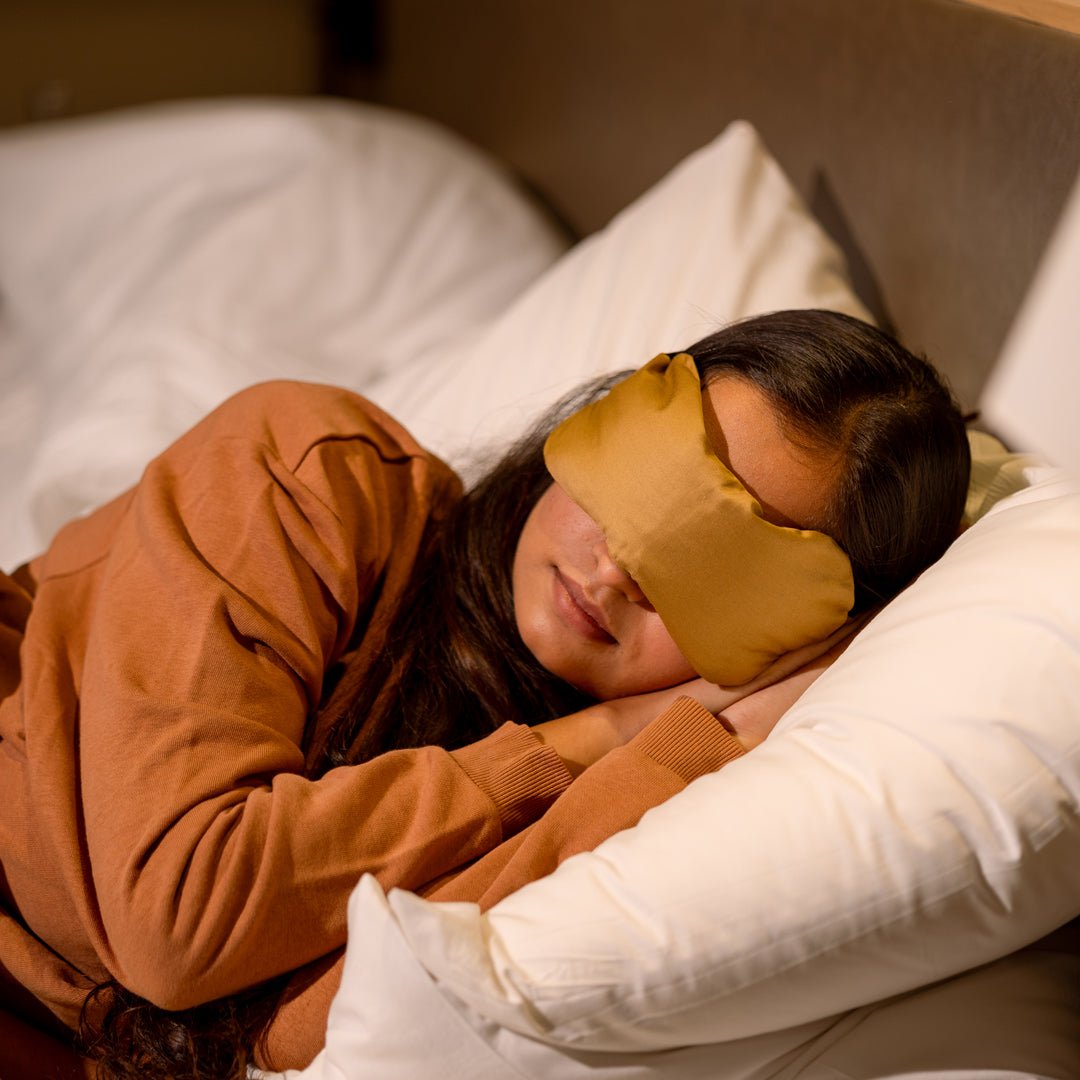 Lavender Eye Pillow | Sleep Eye Mask for Relaxation – Eye Pillow on Brown Living™. SKU: KHLEPBL-001. Img 2.