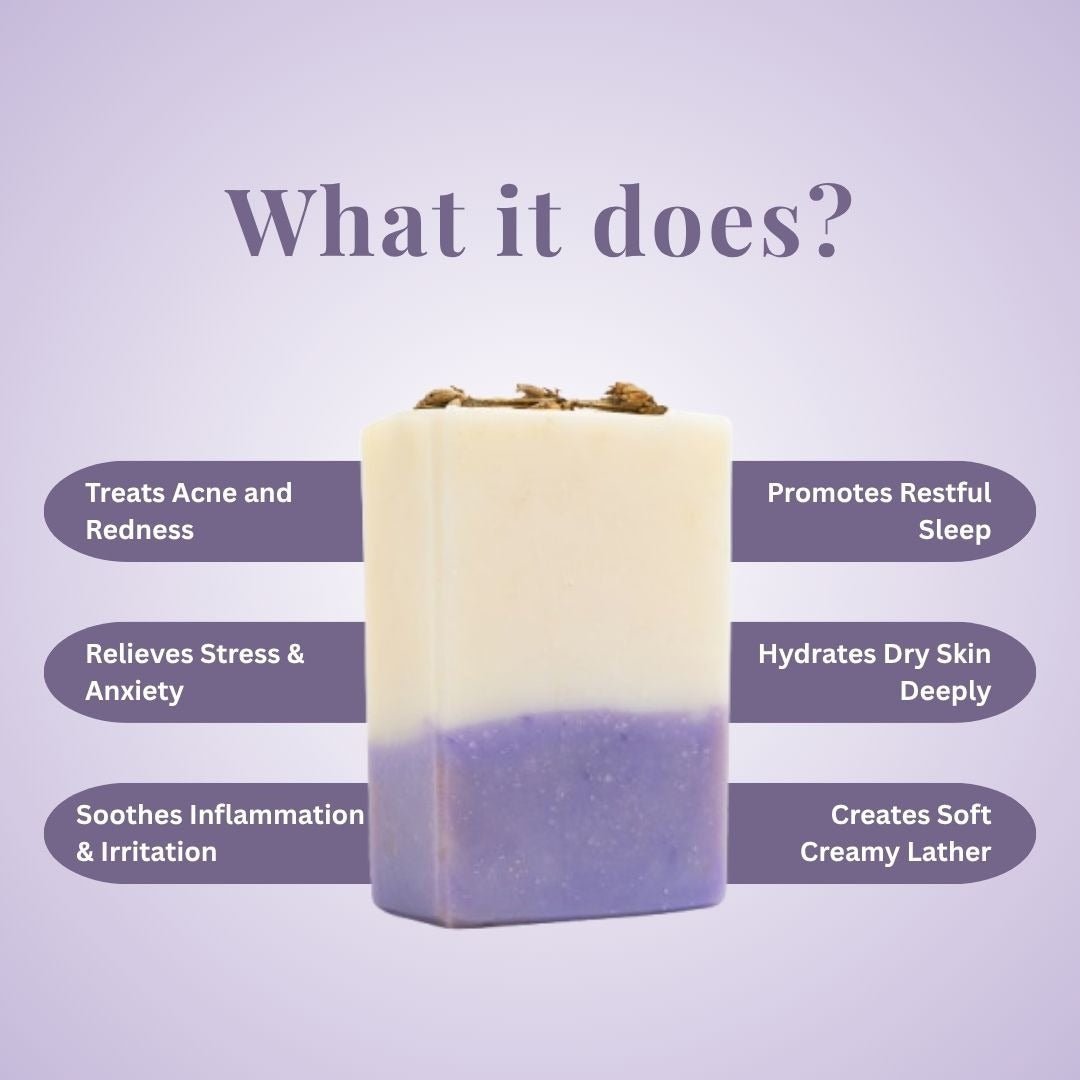 Lavender Garden Cold - Pressed Soap for Calming Baths | 100g – Body Soap by Kaura available on Brown Living™. . SKU: KI361. Img 3.