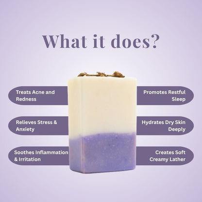 Lavender Garden Cold - Pressed Soap for Calming Baths | 100g – Body Soap by Kaura available on Brown Living™. . SKU: KI361. Img 3.