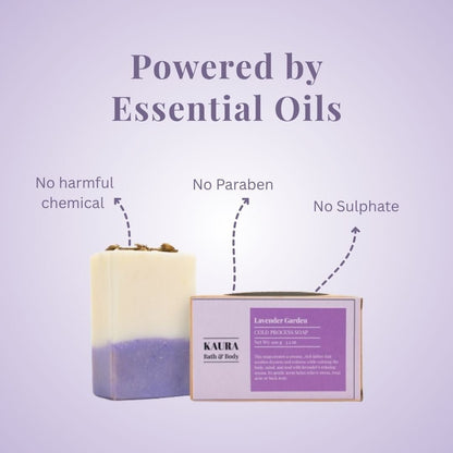 Lavender Garden Cold - Pressed Soap for Calming Baths | 100g – Body Soap by Kaura available on Brown Living™. . SKU: KI361. Img 7.