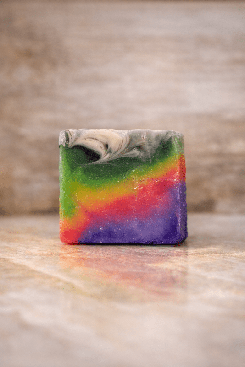 Lavender & Mint Handmade Soap | Refreshing Bath Bar | 120g – Body Soap on Brown Living™. SKU: SN-CP-LM-120. Img 1.