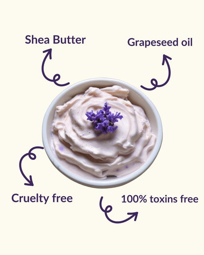 Lavender Purple Lavy Whipped Cream Soap and Body Wash - 100g | Verified Sustainable by Brown Living™