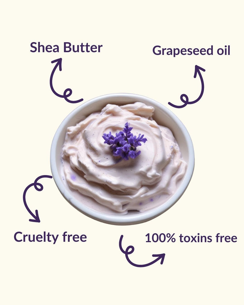 Lavender Purple Lavy Whipped Cream Soap and Body Wash-100g | Verified Sustainable Body Soap on Brown Living™