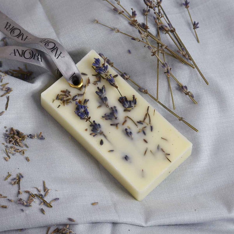 Lavender Rectangle Sachet | Verified Sustainable Wax Sachets & Fragrance on Brown Living™