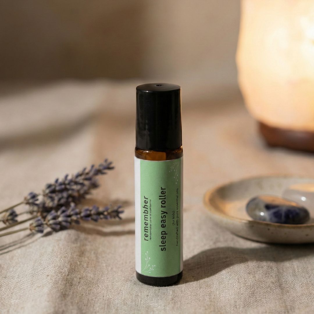 Lavender Roll on 100% Pure Essential Oils for Sound Sleep – Essential Oils on Brown Living™. SKU: RMB-SLP-ROL-10. Img 1.