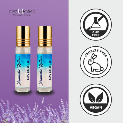 Lavender Roll - On for Relaxation – Calming Aromatherapy Oil – Essential Oils on Brown Living™. SKU: Aromatic-02. Img 5.