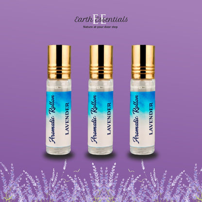 Lavender Roll - On for Relaxation – Calming Aromatherapy Oil – Essential Oils on Brown Living™. SKU: Aromatic-02. Img 1.