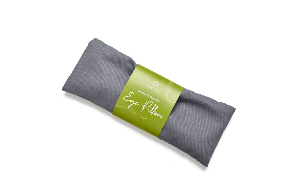 Lavender Scented Eye Pillows for Yoga, Meditation and Relaxation - Grey | Verified Sustainable by Brown Living™