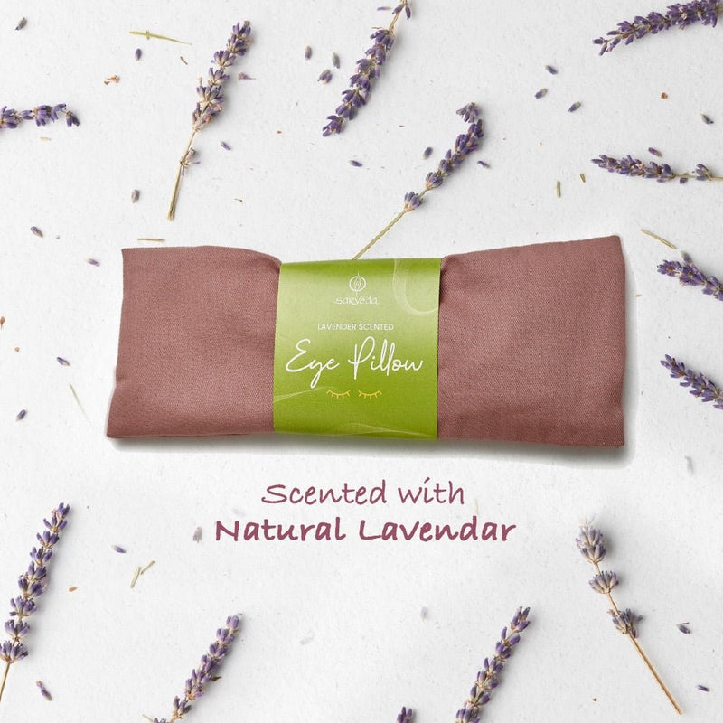 Lavender Scented Eye Pillows for Yoga, Meditation and Relaxation - Grey | Verified Sustainable by Brown Living™