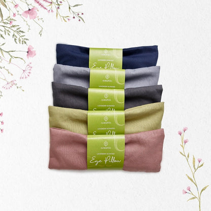 Lavender Scented Eye Pillows for Yoga, Meditation and Relaxation - Rose | Verified Sustainable by Brown Living™