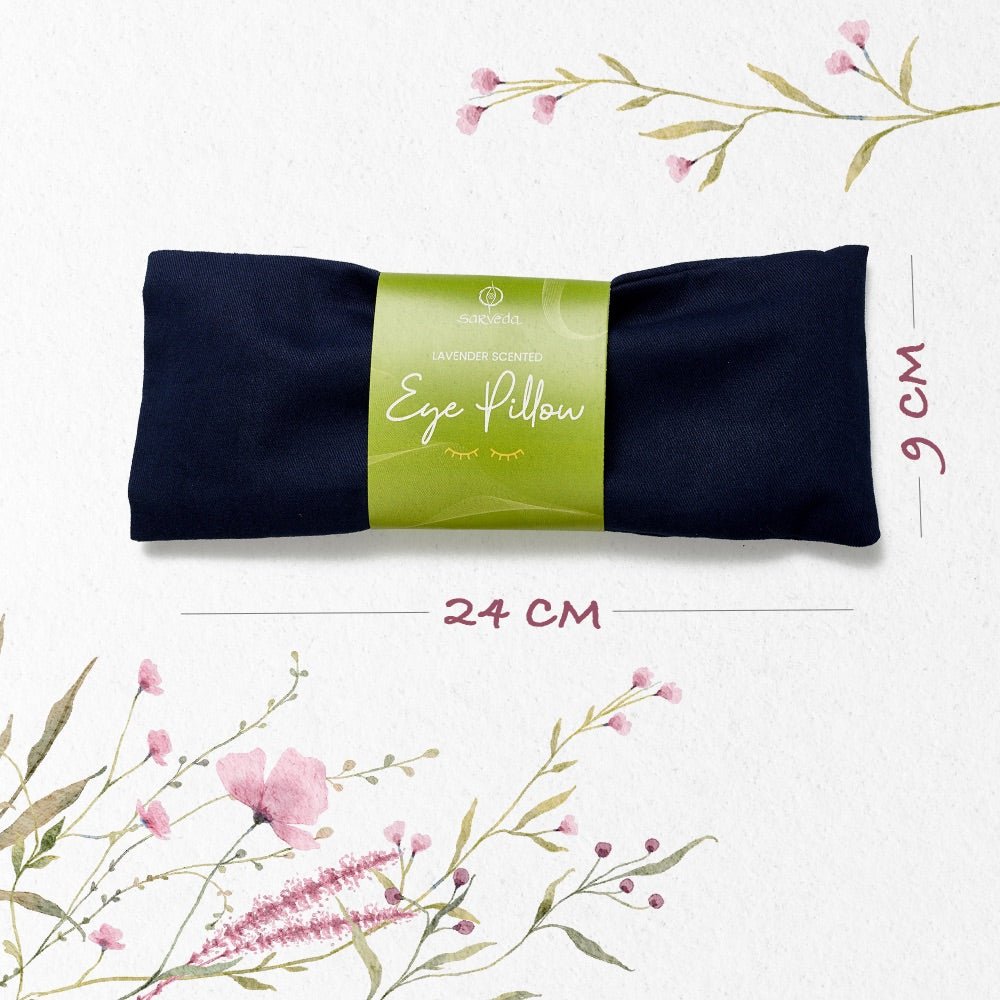 Lavender Scented Eye Pillows for Yoga, Meditation and Relaxation - Rose | Verified Sustainable by Brown Living™