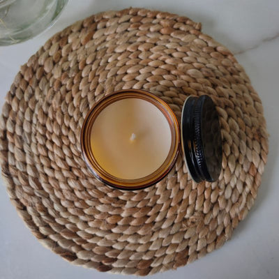 Lavender Scented Soy Wax Candle – Candles & Fragrances on Brown Living™. SKU: BGSC000001. Img 2.