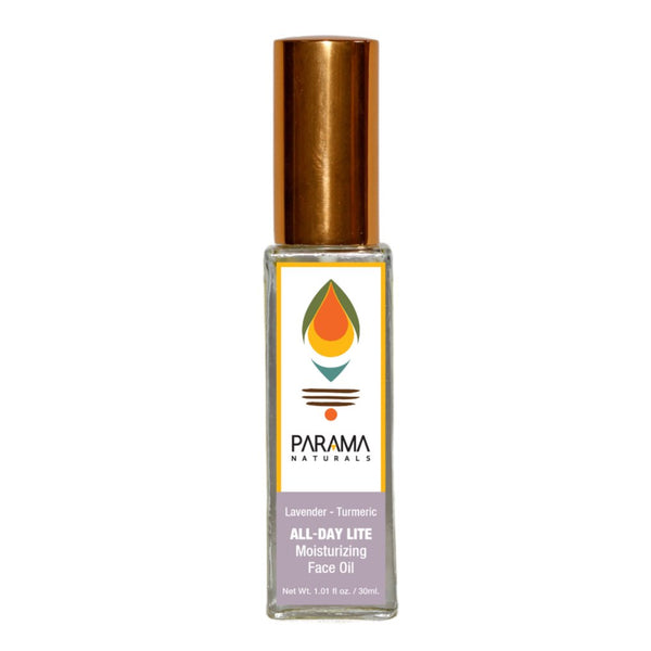 Lavender - Turmeric All - Day Lite Moisturizing Face Oil | Instant Radiant Glow - 30ml | Verified Sustainable Face Serum on Brown Living™