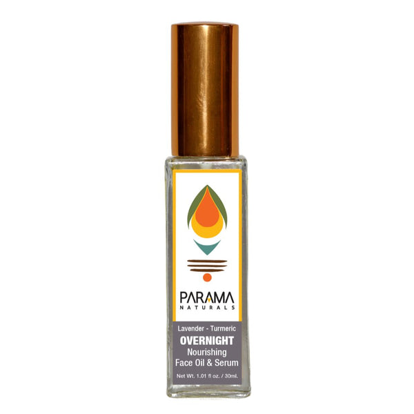 Lavender - Turmeric Overnight Nourishing Face Oil & Serum - 30ml | Verified Sustainable Face Serum on Brown Living™