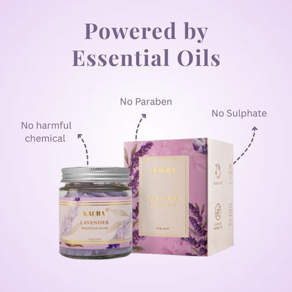 Lavender Whipped Soap for Cleansing Body | 120g – Body Soap by Kaura available on Brown Living™. . SKU: 080 - 02980 - TSK021. Img 6.