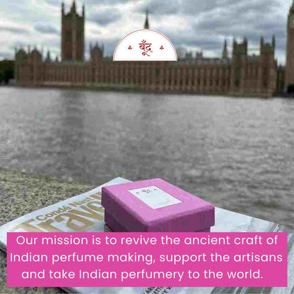 गुलाबी | Gulabi Natural Perfume Oil (Indian Rose Attar) – Essential Oils by Boond Fragrances available on Brown Living™. 12ml . SKU: BF04b. Img 8.