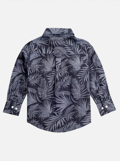 Leafy Print Shirt Regular Fit for Boys | Casual & Stylish Shirt – Kids Shirts on Brown Living™. SKU: PB211_1. Img 2.