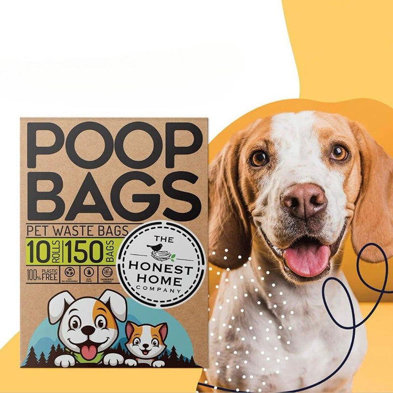 Leak - Proof Pet Waste Bags - 150 Bags (10 Rolls x 15 Bags) | Verified Sustainable Pet Cleaning Supplies on Brown Living™