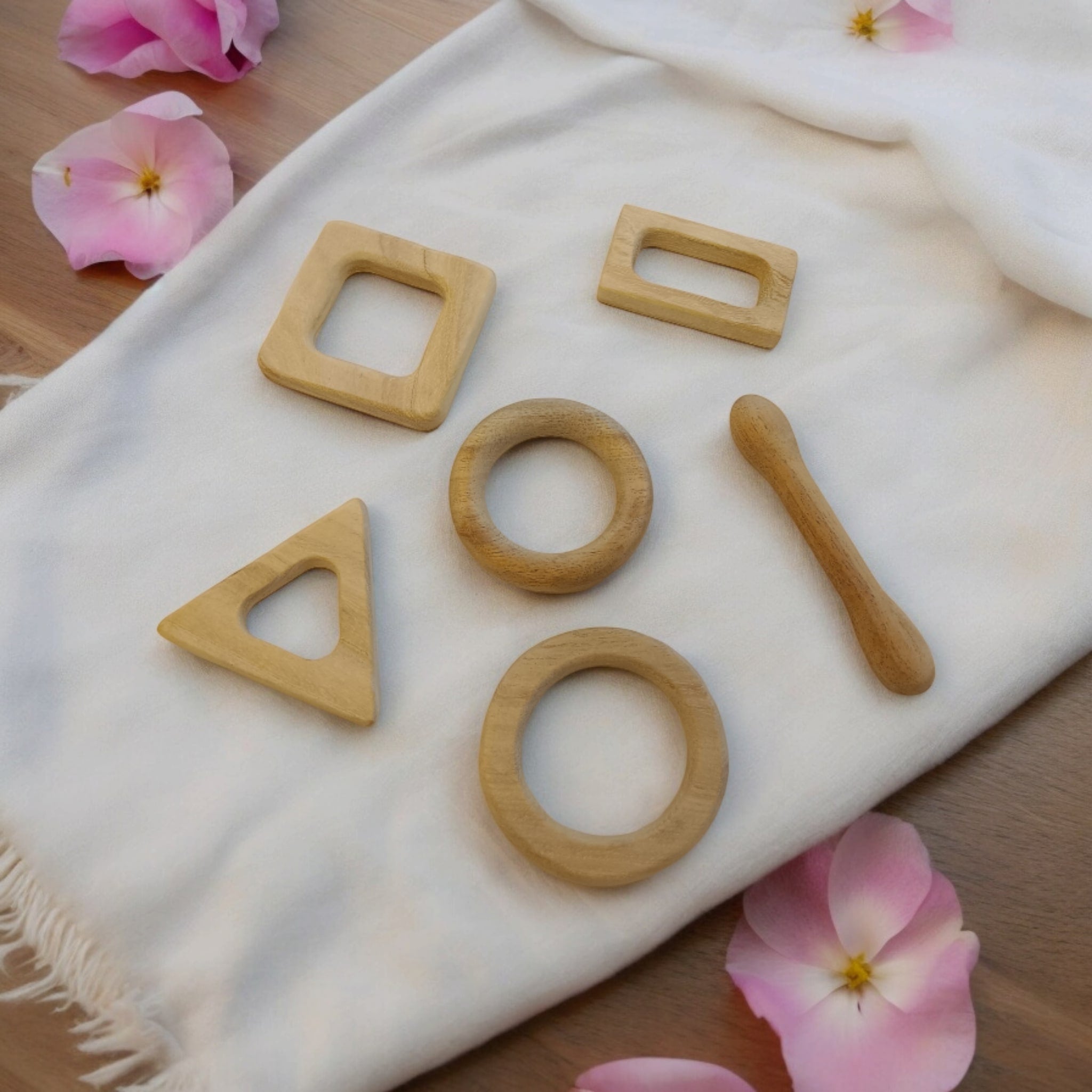 Learn While Teething – Neem Wooden Teethers With Math Symbols – Baby Teethers & Soothers on Brown Living™. SKU: T_SQR-RCT-CRL-TRL-DBL-RNG. Img 4.