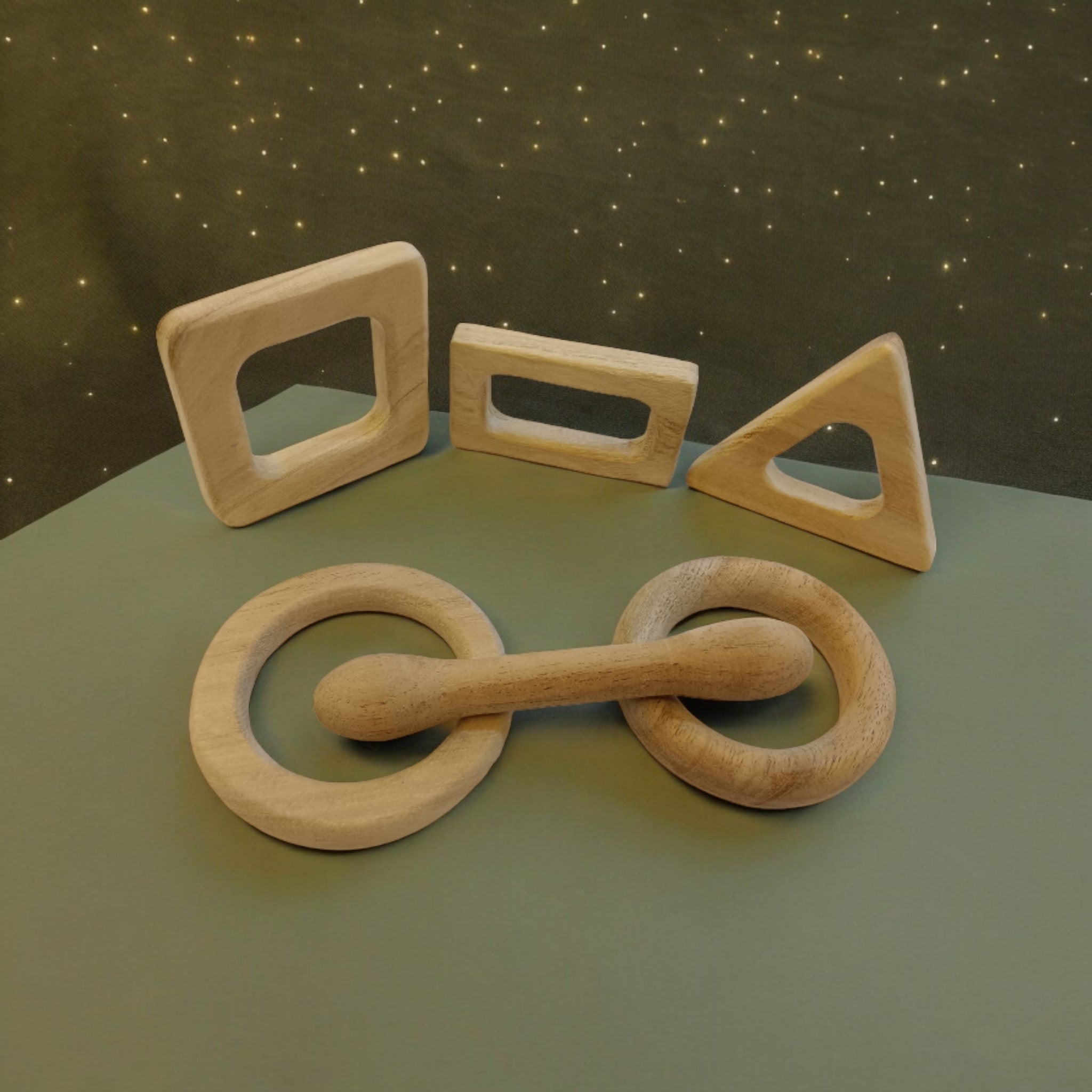 Learn While Teething – Neem Wooden Teethers With Math Symbols – Baby Teethers & Soothers on Brown Living™. SKU: T_SQR-RCT-CRL-TRL-DBL-RNG. Img 5.