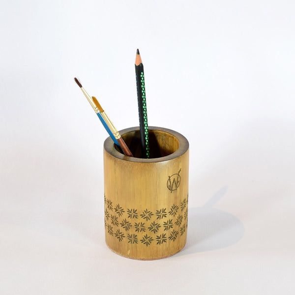 Leaves - Bamboo Pen Stand | Verified Sustainable by Brown Living™