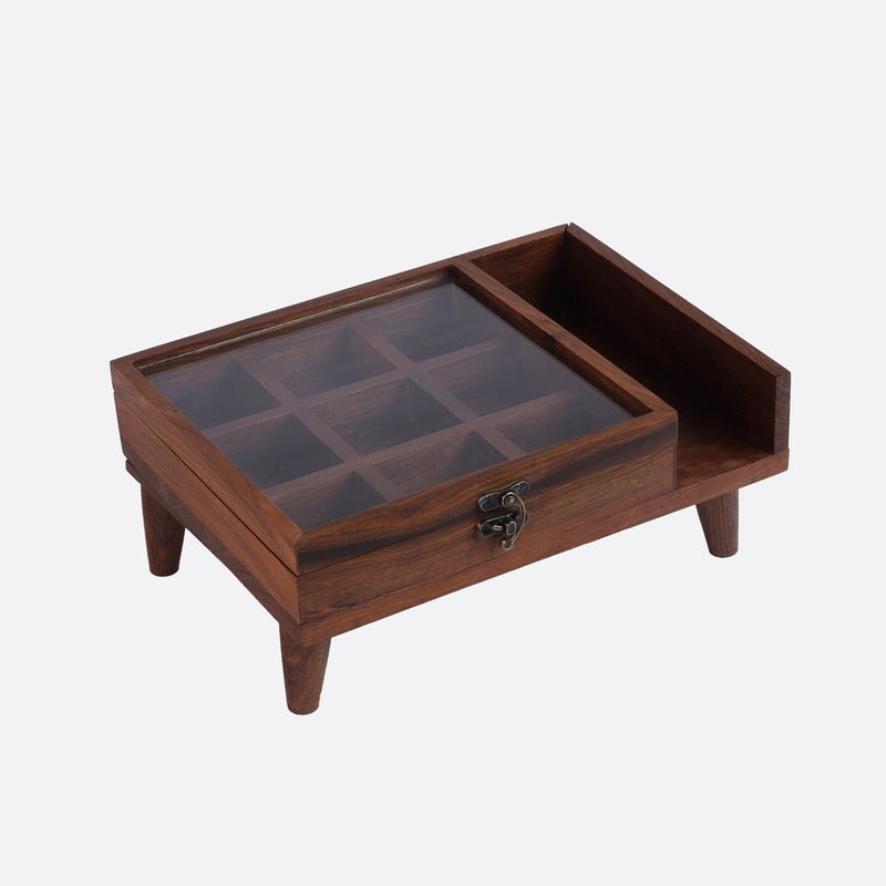 Legged Wooden Spice Box | Verified Sustainable Baskets & Boxes on Brown Living™