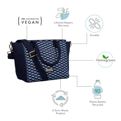 Leisure Handbag | Made From Recycled Plastic Yarn – Handbags on Brown Living™. SKU: Ciyol001. Img 4.