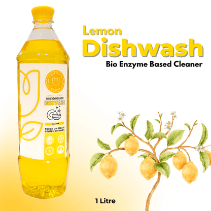 Lemon Bio Enzyme based Dish Wash Cleaner - 1 Litre – Cleaning Products by Miracle Enzyme available on Brown Living™. 1 Litre . SKU: MEDW1 - n. Img 8.