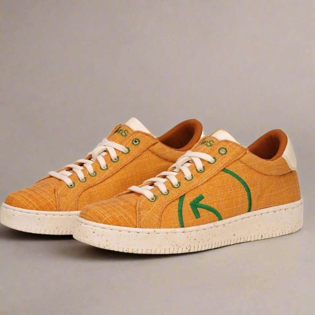Lemon Yellow Women's Lace - Up Sneakers – Womens Casual Shoes on Brown Living™. SKU: GS_LMNYLW_SNKERS. Img 1.
