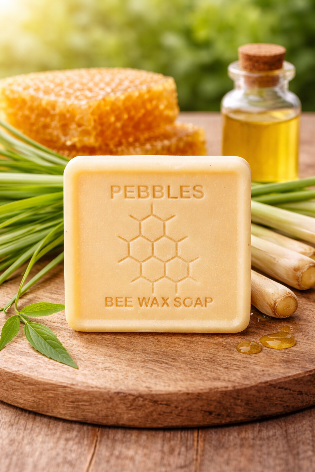 Lemongrass Beeswax Soap | HoneyShield Moisture Bar – Body Soap on Brown Living™. SKU: APPCL-016. Img 1.