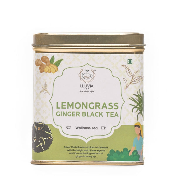 Lemongrass Ginger Black Tea|Digestive Health and Immunity - 50g | Verified Sustainable by Brown Living™