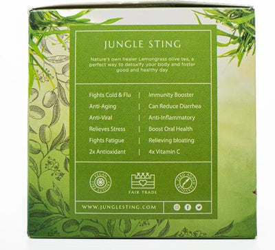 Lemongrass Olive Tea | Refreshing Herbal Olive Leaf Infusion – Pyramid Tea Bags on Brown Living™. SKU: JS_OLIVE_LEMONGRASS. Img 6.