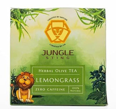 Lemongrass Olive Tea | Refreshing Herbal Olive Leaf Infusion – Pyramid Tea Bags on Brown Living™. SKU: JS_OLIVE_LEMONGRASS. Img 4.