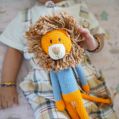 Leo the Lion – Crochet Doll for Babies – Dolls & Dollhouses on Brown Living™. SKU: LEOB. Img 5.